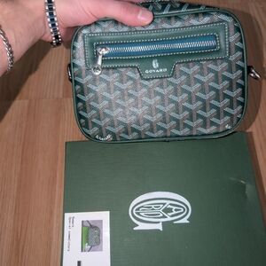 Goyard Teal Monogram Clutch
